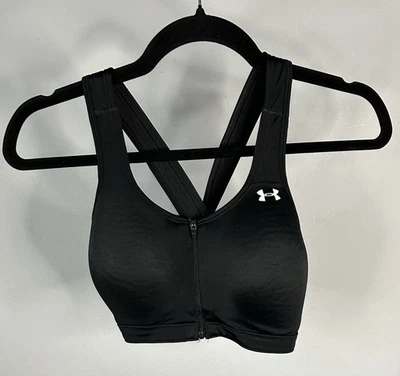 Under Armor 女式前拉链加厚文胸中号 34-36 码 — 第 1/3 张图片