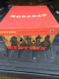 Vintage Resistol XXX Beaver Cowboy Hat 56 7 Black Felt Western Shop With Box - Picture 1 of 10
