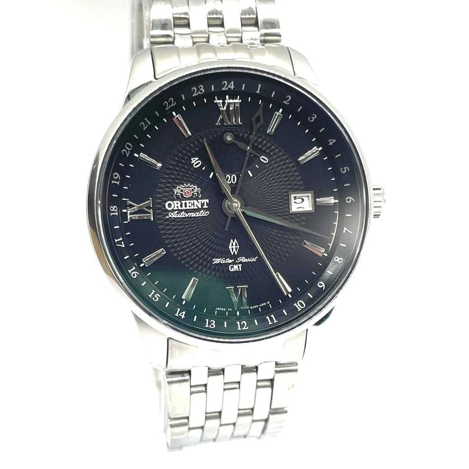 ORIENT GMT Power Reserve Automatic Watch DJ02C0B 40mm Japan GMT Dial - Image 1 of 4