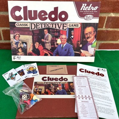Cluedo rare Retro Club Series 1986 Edition Detective Board Game Retro Graphics - Image 1 of 4