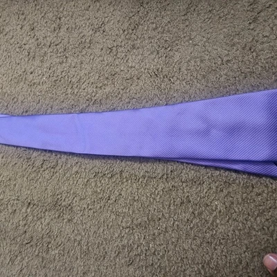  "Corbata Lauren Ralph Lauren lavanda púrpura 100 % seda talla 57""" Foto 1 de 4