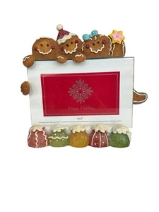 Marco de fotos figuras de pan de jengibre felices fiestas Kohl’s - Imagen 1 de 4