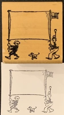 Rubber Stamp Patriotic Uniform Banner Frame - Image 1 of 2