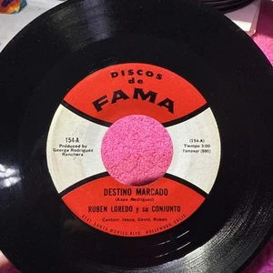 RUBEN LOREDO Y SU CONJUNTO - DESTINO MARCADO-RECORDANDO AQUEL MOMENTO-45RPM - Picture 1 of 2