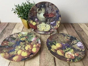 Formalitäten von Baum Bros 7 1/2" Teller Obst Stillleben Sammlung * 3er Set - Bild 1 von 5