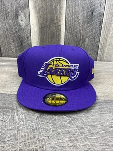 New Era NBA Los Angeles Lakers 59FIFTY Purple Fitted Hat US 7 - Picture 1 of 11