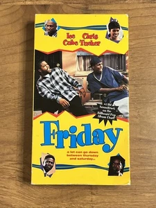1995 FRIDAY VHS Starring Ice Cube & Chris Tucker FULLY TESTED Ships Fast - Picture 1 of 3