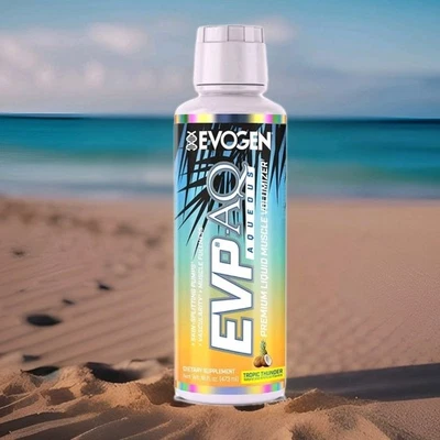 EVOGEN EVP AQ Liquid Glycerol Pre-Workout Hydration Tropic Thunder 16 oz. - Image 1 of 3
