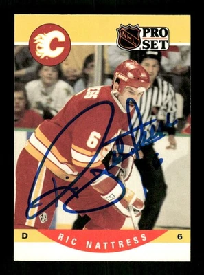 1990-91 Pro Set 426 Ric Nattress signed auto autograph  MZ BXCP56 - Image 1 of 2