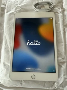 Apple iPad Mini 4th Gen WiFi + 4G - 7.9in- White-WARRANTY-MINT - Picture 1 of 3