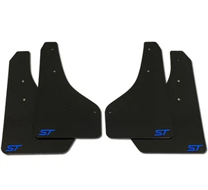shortieZ | Mud Flaps to fit Ford Focus Mk3 ST250 (V2) Black 4mm PVC *Gloss ST-NB - Picture 1 of 3