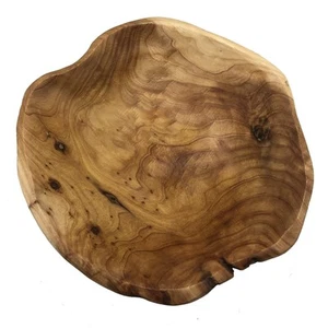 Wooden bowl(10-12in),Handmade Natural Root Carving Bowl Fruit Salad Bowl - Picture 1 of 8