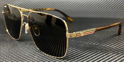GUCCI GG1289S 002 Gold Brown Extra Large Men's 62 mm Sunglasses - Image 1 of 4