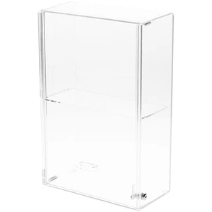 Plymor Acrylic Locking Case w/ Sliding Back, 1 Shelf, 15.75" H x 10.25" W x 5" D - Picture 1 of 1