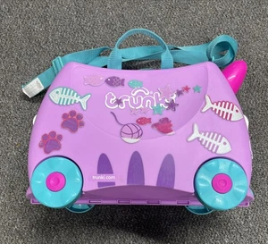 Trunki Children's Ride On Suitcase And Kids Hand Luggage Hardcase Cassie Cat - Picture 1 of 10