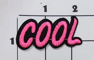 Cool Patch NOS Iron On Embroidered Upcycle Costume Cosplay - Picture 1 of 1