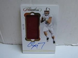 2020 Flawless Collegiate #6 Christian McCaffrey Gold Patch On Card Auto 1/25 - Bild 1 von 2