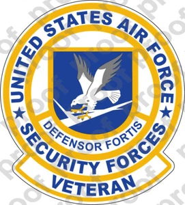 STICKER USAF Air Force Security Forces Veteran - Picture 1 of 1