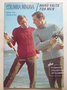 HAND KNITS FOR MEN by COLUMBIA - MINERVA - Vintage American Knitting Patterns - Picture 1 of 12