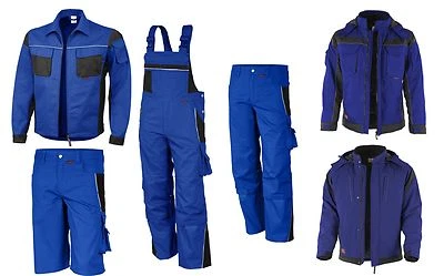 High Quality QUALITEX Latzhose Bundhose Arbeitsjacke Arbeitshose blau schwarz