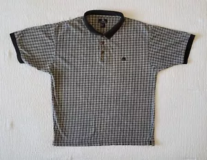 GIVENCHY Active Wear Men's Polo Shirt (L) Gray Plaid - Picture 1 of 5