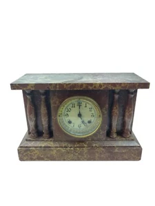 Antique New Haven Co Tambour Mantle Clock Early 1900's for Repair Project - Picture 1 of 12