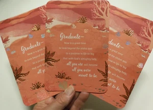 3 cartas día primavera graduación Dios recurriendo a él por grandes cosas felicitaciones - Imagen 1 de 8