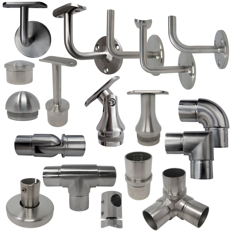 SOTOOLS Edelstahl Handlaufhalter Handlaufträger Handlauf Wandhalter Rohrstütze Geländer