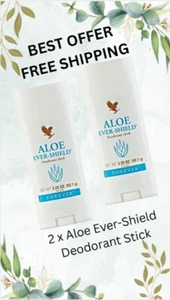 2 X Forever Aloe Ever-Shield Deodorant Stick 92.1g - Picture 1 of 1
