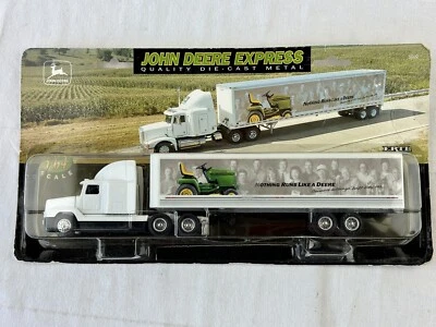 1996 Ertl JOHN DEERE Express Semi Truck Lawn Mower 1/64 Sealed (Box Damage) - Image 1 of 4