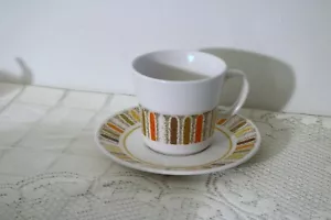 NORITAKE MARDI GRAS JAPAN 9019 PROGRESSION Cups & Saucers (Set of 2 each) - Picture 1 of 8