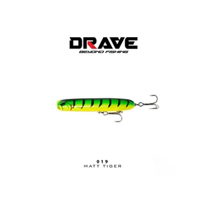 DRAVE GUERERRO MATT TIGER 019 SURFACE SLAYER HARD LURE (90mm 15g) - Picture 1 of 8