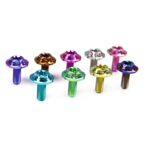 Cabezal de fresado flor tornillo de aleación de titanio M6x10 15 20 25mm parabrisas delantero perno - Imagen 1 de 11