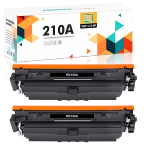 2PK Black Toner 210A W2100A Compatible with HP LaserJet 4201 MFP 4301fdn 4301fdw - Picture 1 of 8
