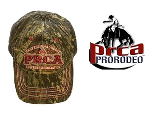 PRO RODEO COWBOYS ASSN Bronc Riding Ball Cap Hat Adjustable Camouflage Camo Pink - Picture 1 of 16