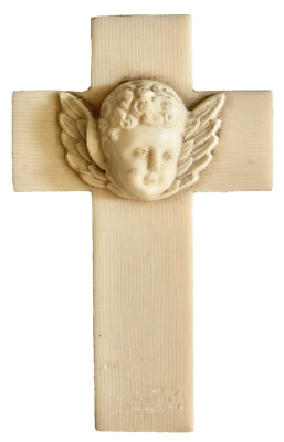  pendentif CHÉRUBIN NAPOLEON III.   CROIX DE BAPTÊME.ou DE BERCEAU. - Photo 1/4