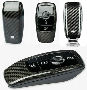 Carbon Schlüssel Hülle Etui passend Mercedes AMG E Klasse S Klasse C klasse GLC - Picture 1 of 12