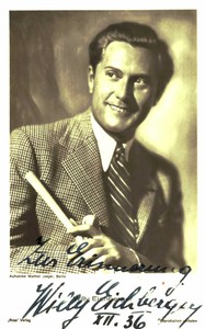 Willy Eichberger Original Signature On Ross Card No. 4875