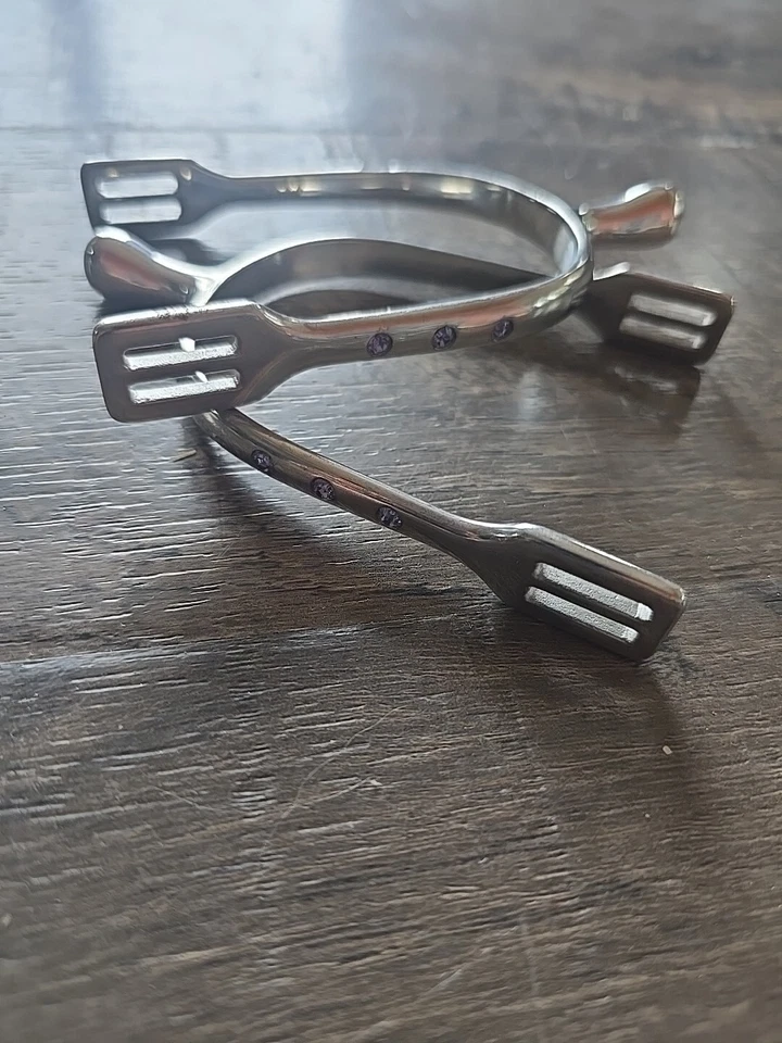 Riding Spurs With Crystals - Image 1 of 4