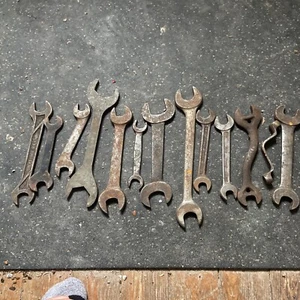 VINTAGE Eisen USA Schraubenschlüssel Lot selten S-Curve Schraubenschlüssel 13 Ford Revo selten - Bild 1 von 8