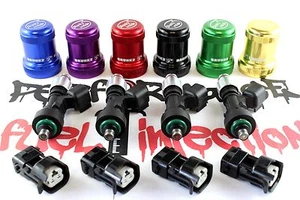 4 - 650cc BOSCH Fuel Injectors Honda OBD2 D-SERIES engines w/ FREE VTEC COVER! - Bild 1 von 4