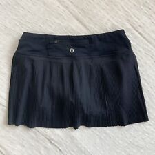 Lululemon Black Pleat To Street Skort Skirt Size 2