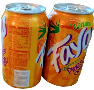 Faygo Pineapple Orange 2 Cans 12oz Soda - Picture 1 of 5