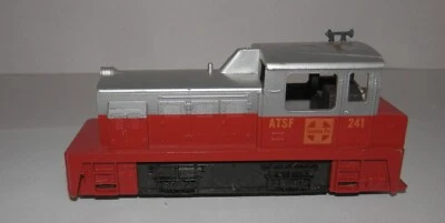 Tyco HO Scale POWERED Santa Fe ATSF 241 Diesel Yard Switcher (B) - PARTS/RESTO - Image 1 of 4