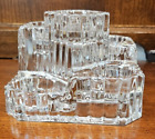 Partylite Faceted Crystal 5 Tier Tealight Candle Holder Heavy