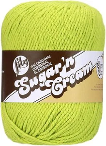 Sugar 'N Cream Super Size Solid Yarn 4oz Gauge 4 Medium 100% Cotton - Hot Gre... - Picture 1 of 8