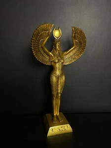 Egyptian ISIS goddess of healing &magic Wearing the sun disk with Gold leaf - Imagen 1 de 5