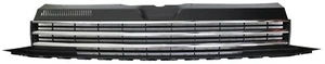 for VW Transporter T6 16-20 Volkswagen Front Grille Matte Black + Chrome Strip - Picture 1 of 1