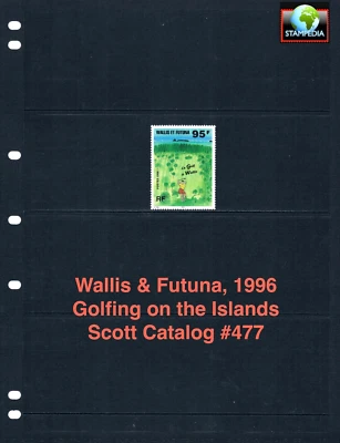 at $3.25 Scott Value - 1996 WALLIS & FUTUNA Golf on the Island MNH NH UMM - Image 1 of 4