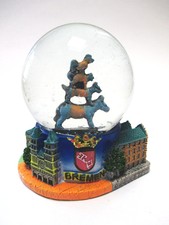 Brema Palla di Neve 9 CM Musicisti Città Negozio di Souvenir Germania Snowglobe